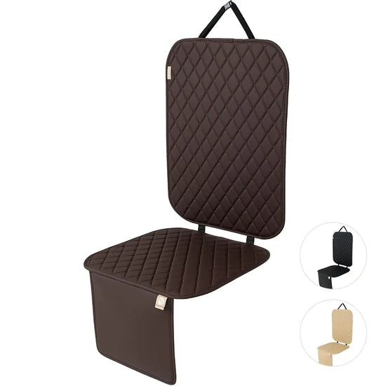 MomnLittle Car Seat Cover Waterproof Non-Slip Car Seat Protector Mat for Child Safety Car Seat (Brown)