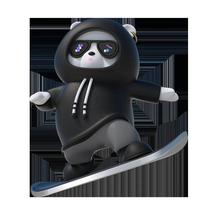 Cartoon Bear Skateboard