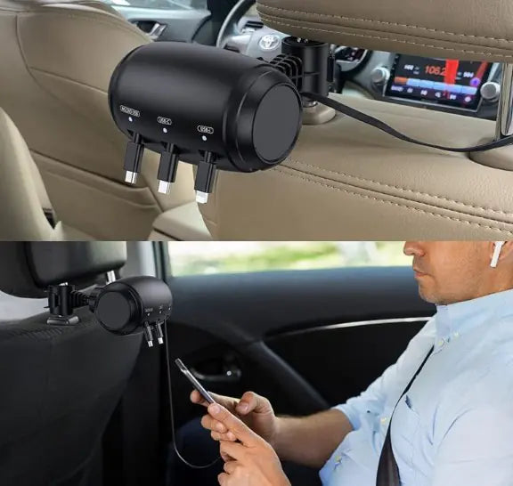 triport car charger usb ports
